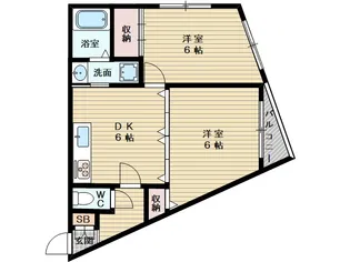 カルムⅡ【2階】の間取り