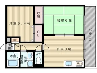 サンパティーク【1階】の間取り