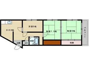 コーポフェニックス【5階】の間取り