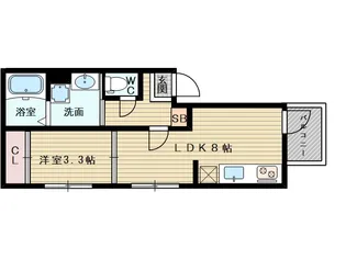 パークテラス淡路【1階】の間取り