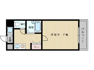 エクセレント上新11【6階】の間取り