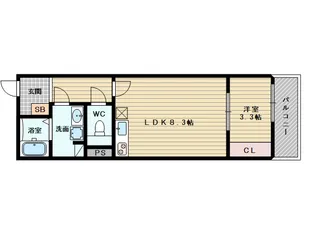 リブレメゾン淡路Ⅰ【2階】の間取り