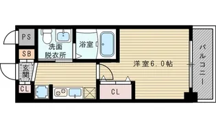 エステムコート新大阪Ⅷレヴォリス【7階】の間取り