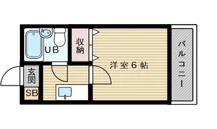 シロハイヌ新大阪【3階】の間取り