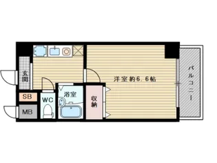 おおきに新大阪駅前サニーアパートメント【7階】の間取り
