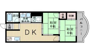 高木ハイツ【2階】の間取り