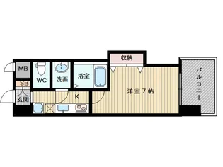 LUXE新大阪EASTⅡ【13階】の間取り