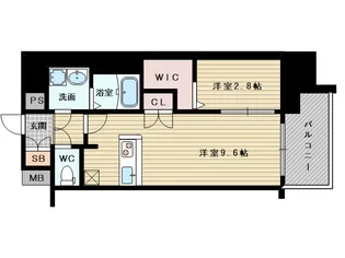 プレサンスNEO上新庄PRIMECRUIS【3階】の間取り