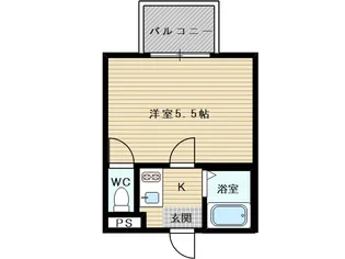 ジオナ新大阪【5階】の間取り