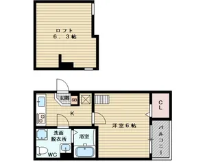ロシェ下新庄【1階】の間取り