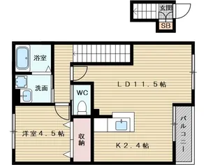 サニーメゾン【2階】の間取り