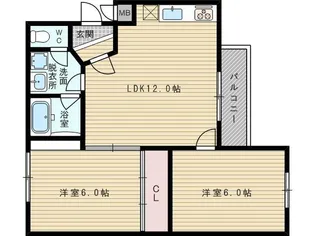 パティオ小松【1階】の間取り