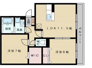 エルプエンテⅡ【202号室】の間取り