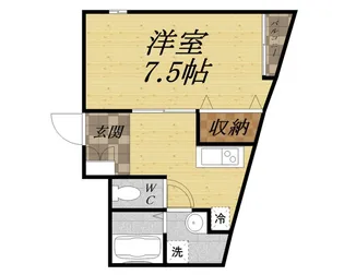 GKレジデンス向月町(コウゲツチョウ)【3階】の間取り