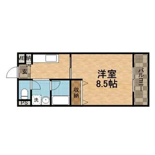 ジョイメニー【2階】の間取り