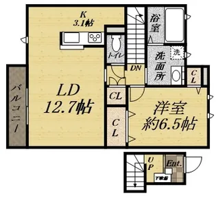 テラス ドゥ グリュ【2階】の間取り