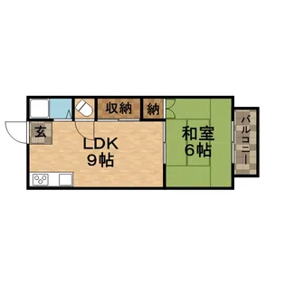 1LDKの間取り画像