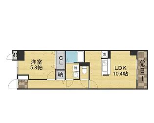 エクセラン【1階】の間取り