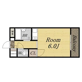 1Rの間取り画像