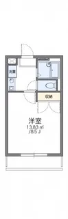 レオパレスドミール【1階】の間取り