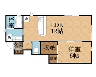 アンボワーズ売布【1階】の間取り