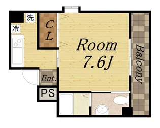 ロイヤルメゾン宝塚【801号室】の間取り