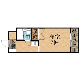 1Kの間取り画像