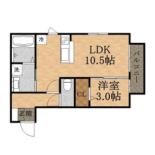 シェノワ売布(メフ)【1階】の間取り