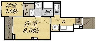 アレグレパス安倉【1階】の間取り