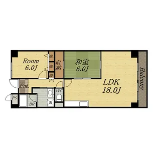 ラ・フィーネ芳樹【1階】の間取り