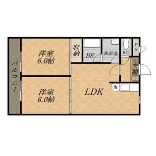 ユーコート【3階】の間取り