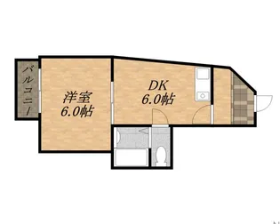 サンパレス仁川【3階】の間取り