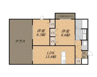 イデアーレ伊丹【2階】の間取り