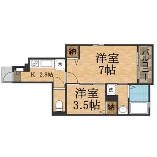 プラセール宝塚I【1階】の間取り