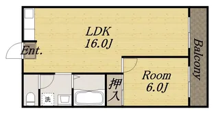 モダンアパートメント神戸宝塚Ⅰ【202号室】の間取り