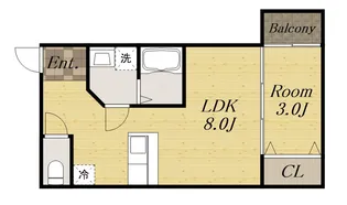 1LDKの間取り画像
