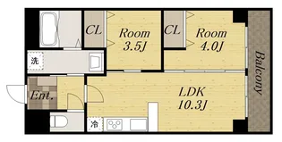 1SLDKの間取り画像