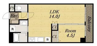 1LDKの間取り画像
