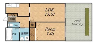 グランドール宝塚【301号室】の間取り