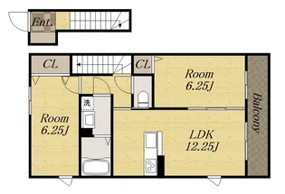 D1【2階】の間取り