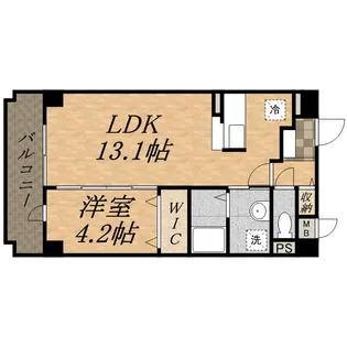 パークサイド宝塚【2階】の間取り