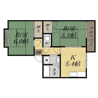 エクセルコート安倉【101号室】の間取り