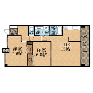 KDX宝塚レジデンス【9階】の間取り