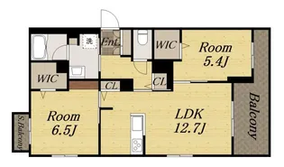 Sha Maison NAO【201号室】の間取り