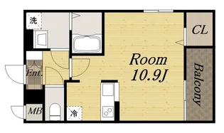 サンライズガーデン宝塚【1階】の間取り