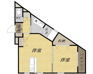 GKレジデンス清荒神【2階】の間取り