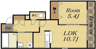 メゾンレスポワール【1階】の間取り