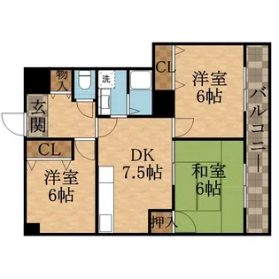 アメニティA.N【1階】の間取り