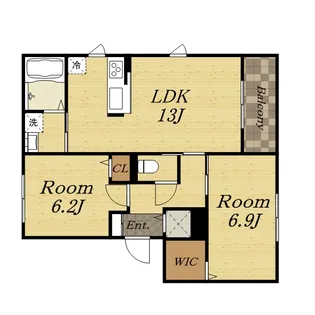 オーキッドガーデン【1階】の間取り