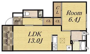 シャーメゾン東宝塚【1階】の間取り